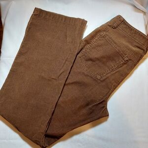 Jones New York‎ Sport Womens Corduroy Pants Sz 6 Dark Brown Stretch Y2K